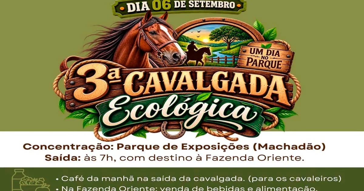 Cavalgada Ecológica Conecta Tradição e Preservação em Atílio Vivacqua