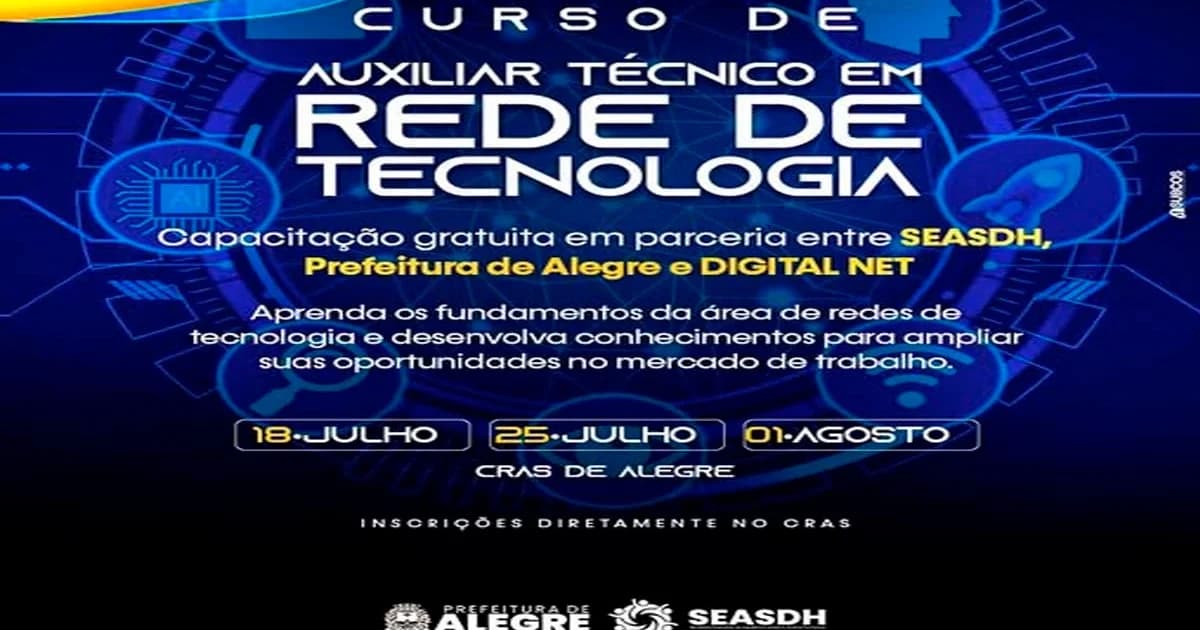 Alegre Impulsiona Empregabilidade com Curso de Redes