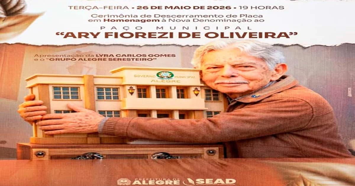 Paço Municipal de Alegre Ganha Nova Denominação em Homenagem a Ary Florezi de Oliveira