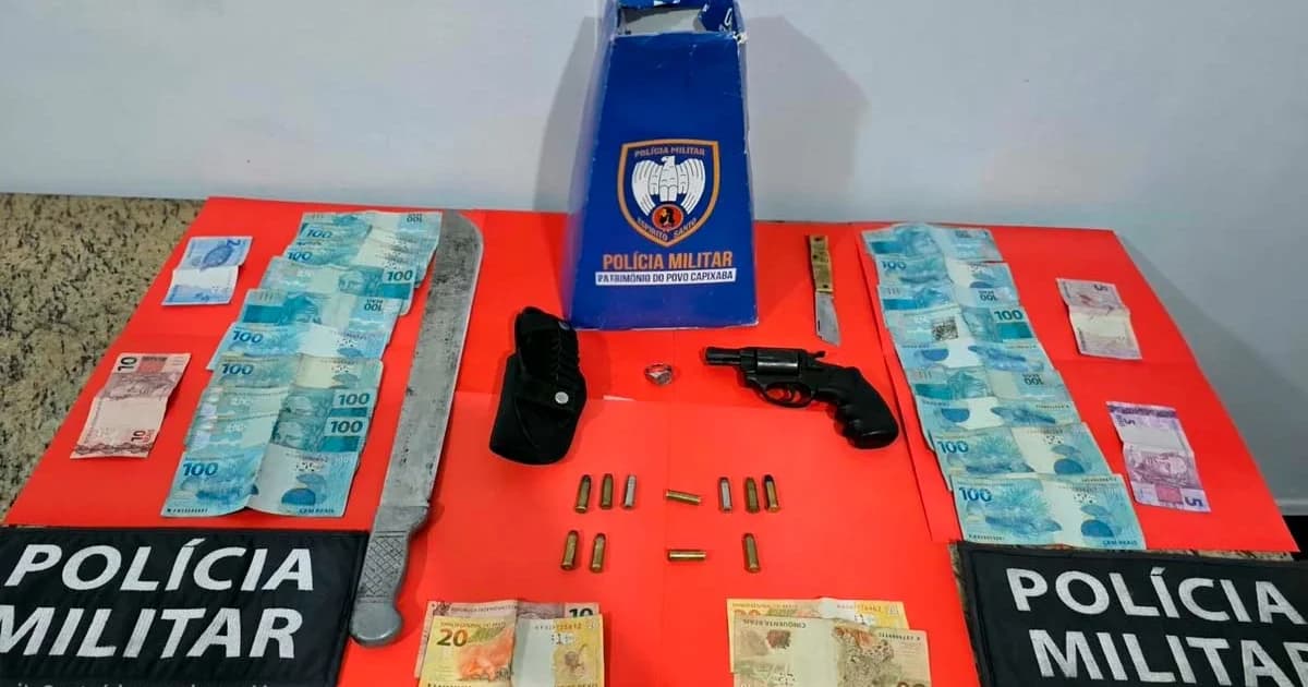 Homem Preso com Arma e Dinheiro em Castelo