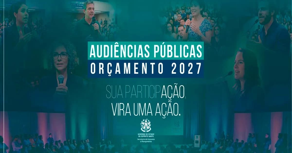 Orçamento 2027: Espírito Santo abre consulta pública para demandas cidadãs