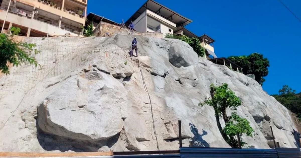 Prefeitura de Cachoeiro avança em obra de contenção de encosta no bairro Amarelo