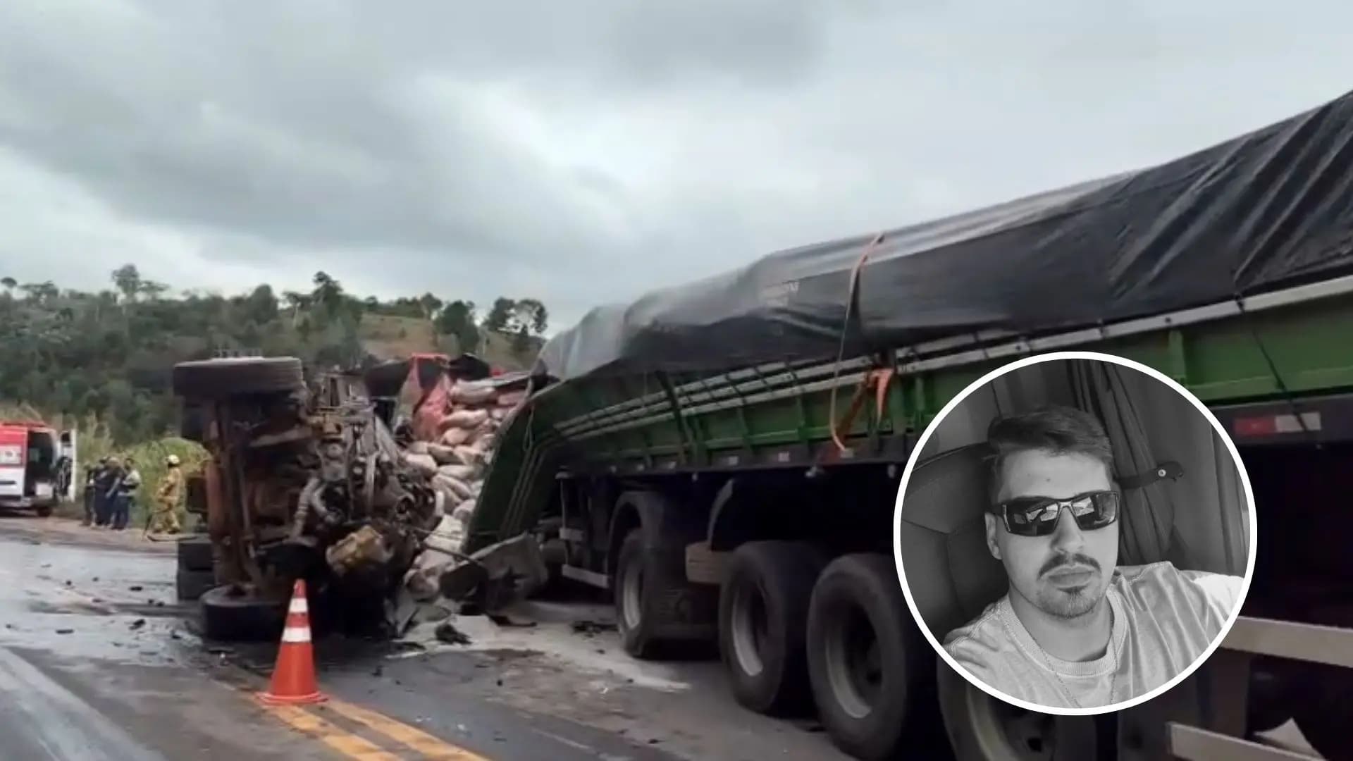 Tragédia na BR-101: Jovem capixaba morre em colisão frontal de carretas