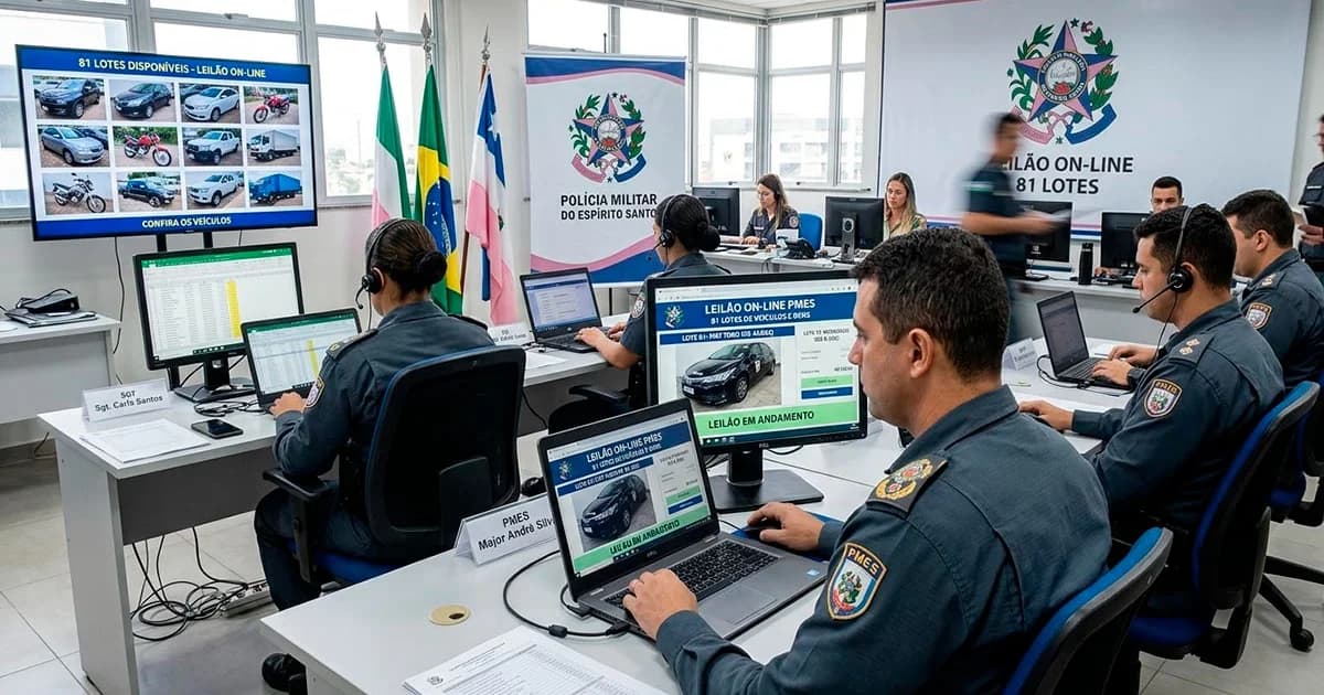 PMES Leiloa 81 Lotes de Veículos e Motocicletas