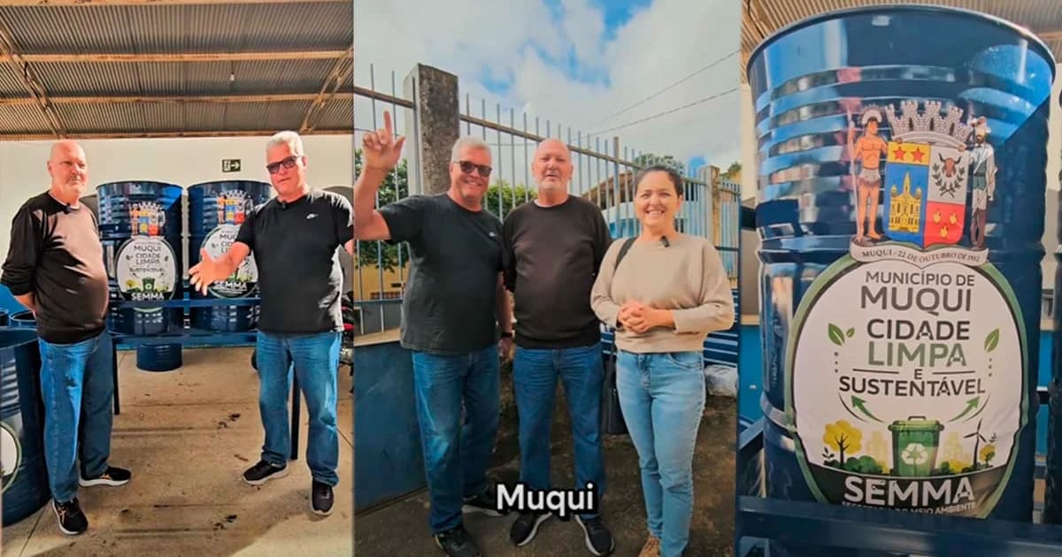 Muqui Ganha 100 Novas Lixeiras para Reforçar a Limpeza Urbana