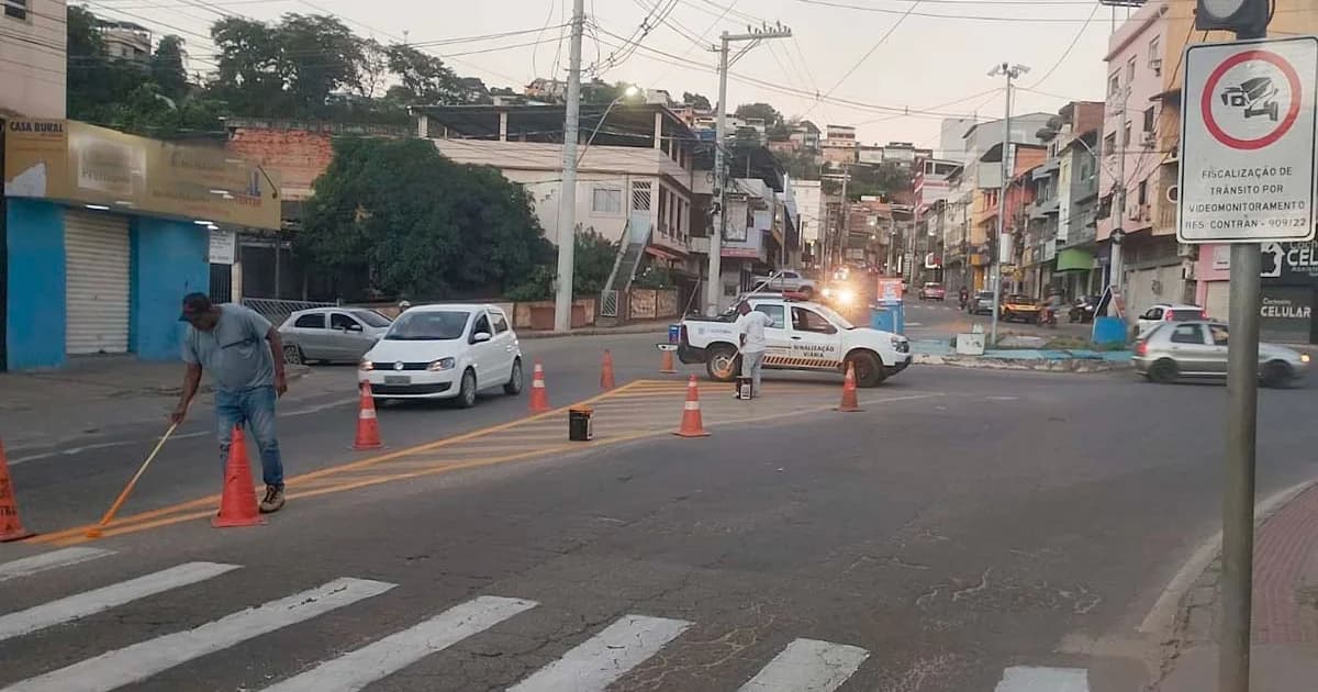 Trevo do IBC Ganha Nova Sinalização Horizontal