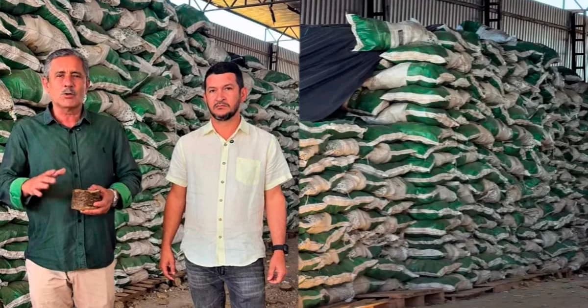 Presidente Kennedy Alivia Seca com Distribuição de Briquetes de Capim