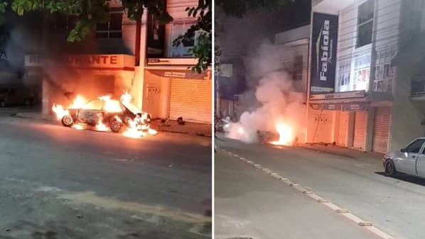 Briga de Trânsito Termina em Perseguição e Incêndio de Carro em Guaçuí