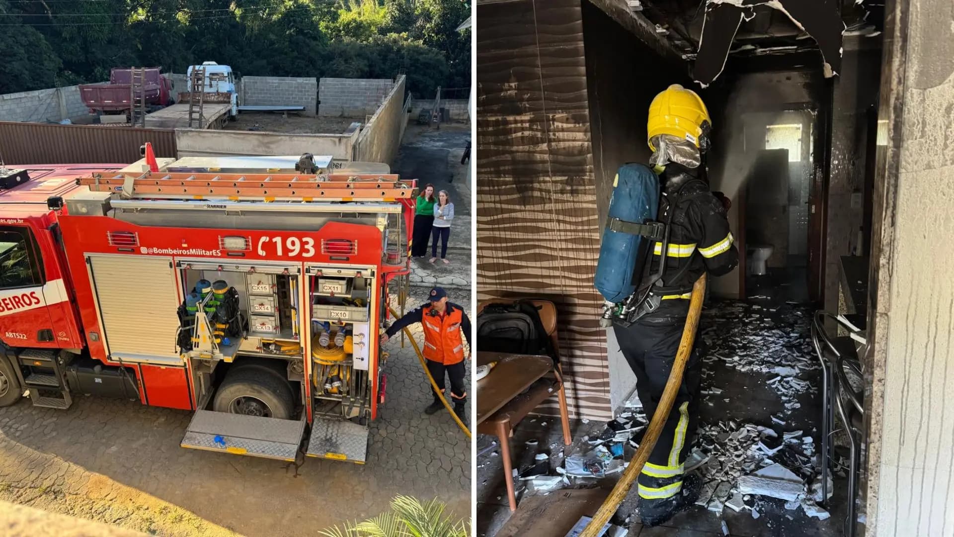 Incêndio em Residência Atinge Moradores em Conceição do Castelo