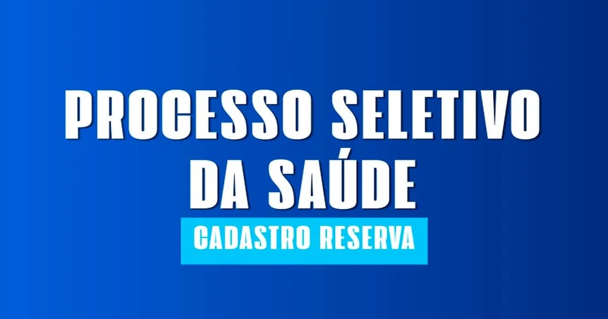 Presidente Kennedy abre seleção para Agentes de Saúde