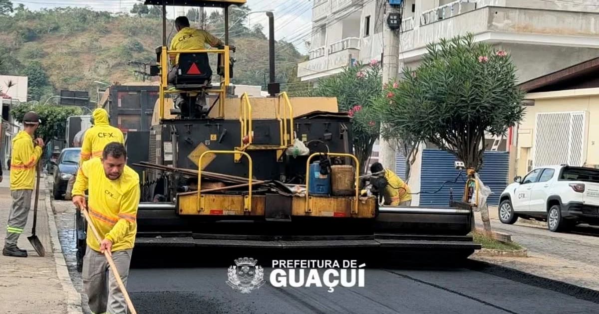 Guaçuí Investe em Modernização com Nova Pavimentação da Avenida Espírito Santo