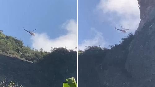 Grupo pede ajuda após ficar preso na pedra do Frade e a Freira no ES
