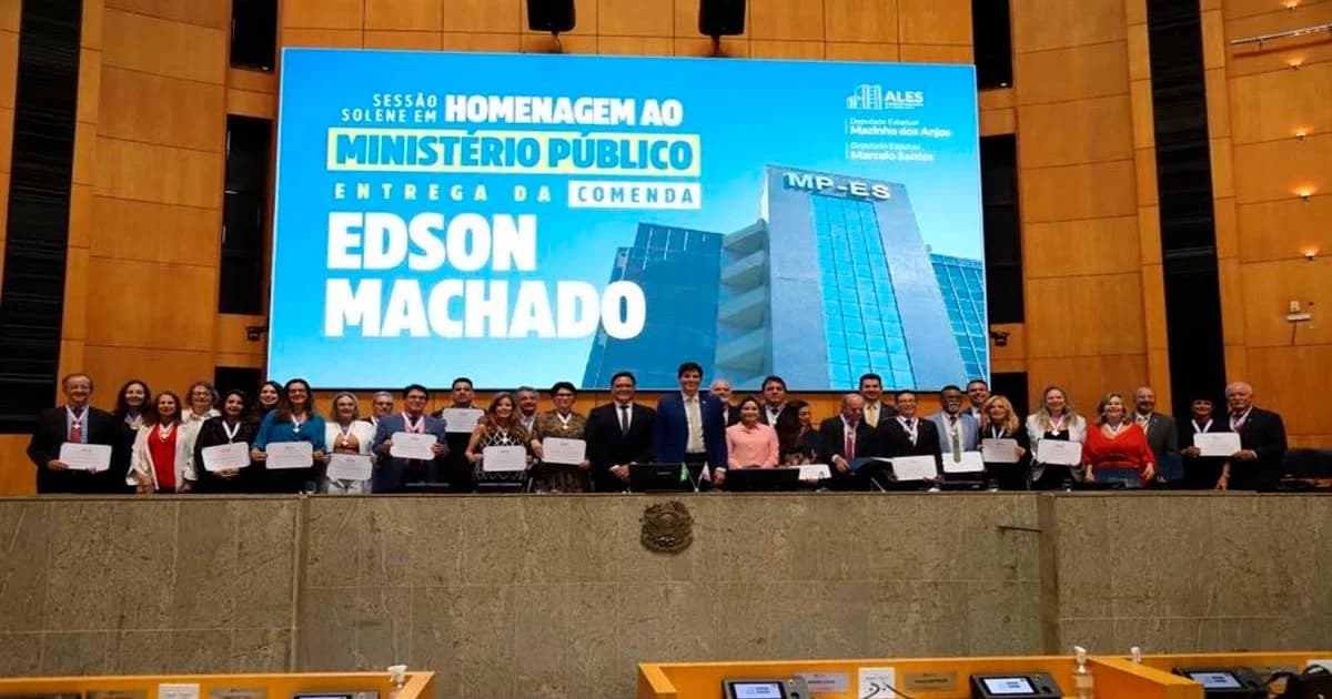 MPES Celebrado com Comenda Legislativa em Vitória