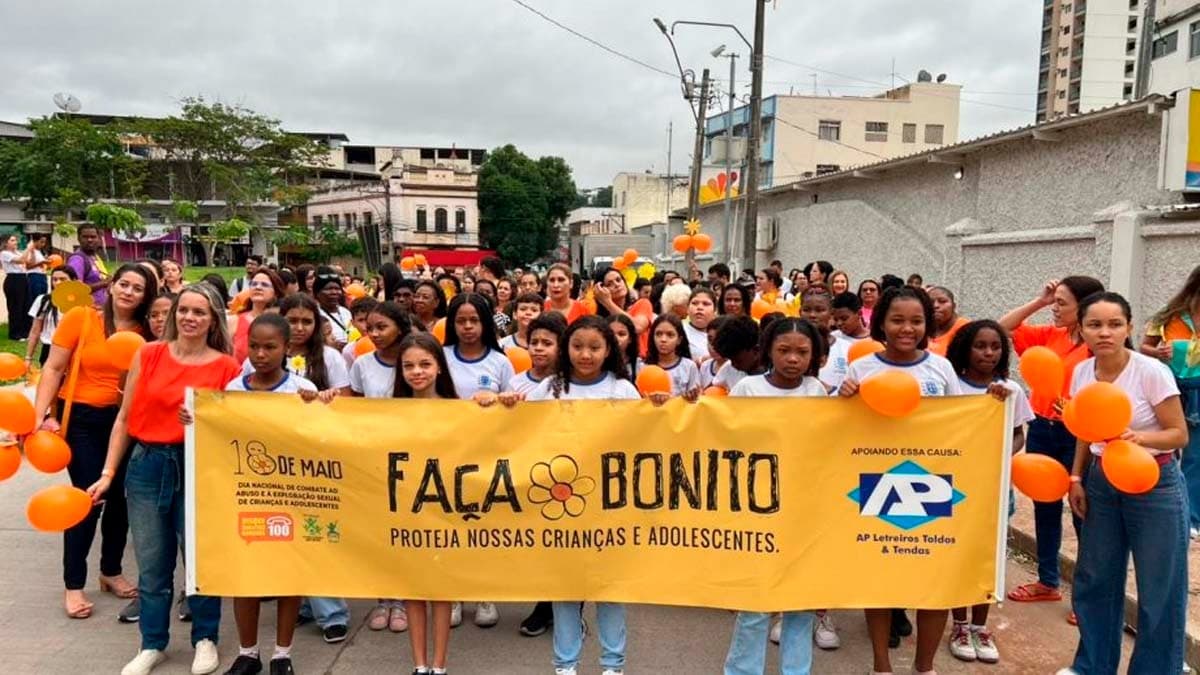 Cachoeiro realiza mobilização contra abuso e exploração sexual infantil no dia 18 de maio